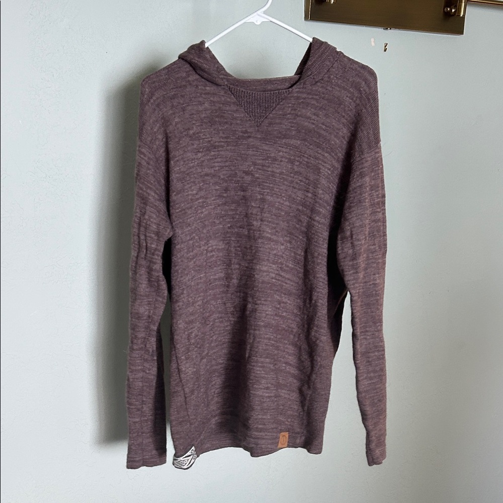 Purple alpaca sweater